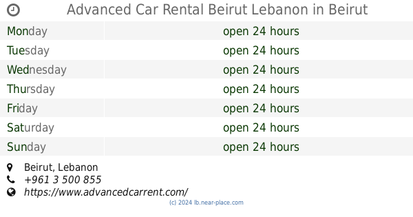 Car rental nearby Budget Rent a Car opening times contacts